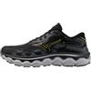Mizuno Mens Wave Horizon 7, Scarpe da Corsa Uomo, Nero Citrus, 42.5 EU