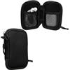 kwmobile Custodia Cuffie Compatibile con in-ear Headphones - Astuccio Cuffiette in Tela - Porta Auricolari Bluetooth 6 x 9 cm - nero