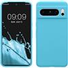kwmobile Cover per Google Pixel 8 Pro Custodia - Back Case per Smartphone in Silicone TPU - Protezione Gommata - blu chiaro