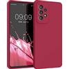 kwmobile Cover per Samsung Galaxy A53 5G Custodia - Back Case per Smartphone in Silicone TPU - Protezione Gommata - red cherry