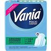 Vania - Asciugamani Maxi Comfort Super Plus (confezione da 14 pezzi) - Tovaglioli con forma anatomica e cuore bombato assorbente - Protezione igienica con velo extra morbido