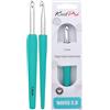 KnitPro Waves 2.0 Single Ended Crochet Hooks 2.5 mm (Fuchsia)