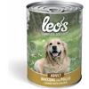 MONGE Leo's Dog Cibo Umido Adult al Pollo - Lattina da 415g