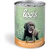 MONGE LEO'S DOG PUPPY CON POLLO E TACCHINO 415GR Prezzo x 24 unità