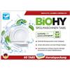 BiOHY Pastiglie per lavastoviglie (60 Tabs) | Detersivo per lavastoviglie a 2 fasi ad alta efficacia | Pastiglie per lavastoviglie per una pulizia a fondo | Pacco da 60 pastiglie (Spülmaschinen Tabs)