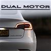 Generic Adesivo a doppio motore per auto, adatto per badge auto modello 3 Y X S (nero opaco)