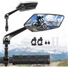 Pizens Specchietto Bici 2 Pezzi, HD Specchietti Retrovisore per Bicicletta Ruotabile 360° Antiurto, Universale per Manubri 20-24mm, per MTB, Bicicletta,Monopattino Elettrico