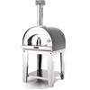 Fontana Forni Fontana Margherita Antracite - Forno a legna da esterno con carrello