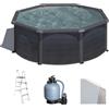 Gre Kea Rotonda Ø350 x 120 cm - Piscina fuori terra in acciaio