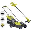 Ryobi RLM18X33B50LT23A - Kit Rasaerba + Tagliabordi a batteria - 18V 5Ah - Taglio 33cm + 23cm