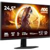 AOC Gaming 25G4SRE - Monitor Full HD da 25 pollici, 300 Hz, 1 ms, compensazione G-Sync, HDR400 1920x1080, 2x HDMI 2.0, DisplayPort 1.4 nero-rosso, 25 Inch FHD Fast IPS, Supporto fisso