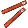 Meinl Percussion Claves Instrument CL4IW - 1 paio di conigli cilindrici in legno, strumento musicale, noce, naturale