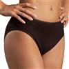 HERMKO 1031 Slip a Vita Media da Donna 100% Cotone, certificati Secondo Lo Standard Oeko-Tex 100, Mutande con Elastico, Franco Fabbrica - Confezione da 4 Pezzi, Farbe:Nero, Größe Damen:36/38 (XS)