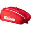 WILSON Borsa Tennis SUPER TOUR RED 15 PACK