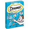 Catisfactions Dreamies Snack Liquidi per Gatti Gusto Salmone 4x10g