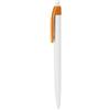 Penne a sfera economiche con refill blu Silvia White personalizzate o neutre