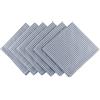 DII - Tovagliolo a righe in cotone con Seersucker per brunch, matrimoni, docce, feste e uso quotidiano, 50,8 x 50,8 cm, colore: Blu francese e bianco