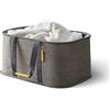 Joseph Joseph Hold-All - Cesto porta biancheria per il bucato, pieghevole, 35 litri, tessuto durevole, resistente all'umidità, grigio