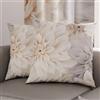 PETTI Artigiani Italiani - Coppia di Federe Cuscino 80x80 cm in Microfibra, Cuscini Arredo Camera da Letto, Divano, Salotto, Set 2 Fodere Copricuscino, Federa Floreale 25, 100% Made in Italy