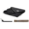 LELIT Kit di Pulizia per Macchine da Caffè - Con Panno in Microfibra, Spazzola in Legno & Spazzola in Nylon - PLA9101 - Nero