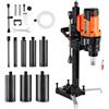 VEVOR Carotatrice per Calcestruzzo, Diametro di Foratura 20 a 200 mm Trapano a Carotaggio per Calcestruzzo a Secco e a Umido con Supporto, 8 Punte da Trapano, Velocità 850 giri/min, 3000 W