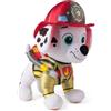 PAW PATROL Fire Rescue - Peluche Marshall Deluxe, 25 cm, in uniforme e con zaino antincendio, giocattolo per bambini dai 3 anni in su