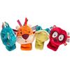 LILLIPUTIENS - Set di marionette da dito Giungla - 4 animali esotici per spettacoli - Giocattolo sensoriale e interattivo per neonati - Marionette a mano per bambini - Gioco educativo - Dai 12 mesi