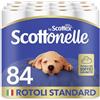 Scottonelle Carta Igienica, Morbida e Resistente, Senza Profumo, 84 Rotoli