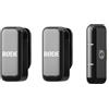 RØDE Wireless Micro - Microfono wireless compatto, due microfoni con custodia di ricarica per la creazione di contenuti per smartphone - Lightning, nero