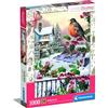 Clementoni Collezione Puzzle Robin e Agrifoglio Blush 1000 Pezzi - Puzzle Adulti 14-99 Anni Regalo Uomo/Donna Made in Italy Multicolore 81501