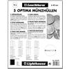 Leuchtturm 319236 Manicotti per Monete Optima 34, 24 Scomparti Trasparenti per Monete Fino a 34 mm di Diametro - Confezione da 5