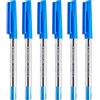 Staedtler Penne a sfera a punta media, 0,5 mm, 430 m, punta liscia, inchiostro blu, confezione da 6