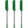 Staedtler Penne a sfera da 0,5 mm 430 stick con penna a sfera liscia - inchiostro verde - confezione da 3