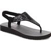 Skechers Meditation-Sweet Rock Infradito Donna, Nero/Nero, 40 EU