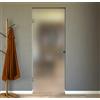 FIP Porta battente interna vetro MISURA 82x212 montaggio su muro - SATINATO SX