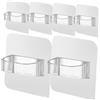 Gadpiparty 6 Ganci Da Parete Autoadesivi Ganci Multiuso Per Cucina Bagno Camera Da Letto Ganci Adesivi Resistenti E Facili Da Installare E Rimuovere.