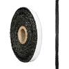 ZYNCUE Guarnizione di ricambio per stufa a legna, corda piatta nera per stufa in vetro autoadesiva, corda antincendio, larghezza 10 mm x 3 mm