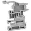 Akozon Morsettiera per Guida DIN 35 Mm Clip di Montaggio per Tappo Terminale Vite Grigia Tipo Fisso per Materiale Plastico di Distribuzione Elettrica 50 Pezzi (Modello 12)