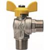 RB VALVOLA A SFERA PER GAS A SQUADRA, FIL. MASCHIO CON ATT. MASCHIO 1/2 x 1/2