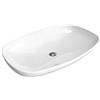 Flaminia, lavabo da appoggio/sospeso, nuda, art. 5082, finitura bianco