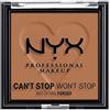NYX Professional Makeup Fondotinta in polvere Can't Stop Won't Stop, Matte Finish, Mocha