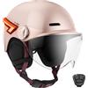 CASR Glow Casco per Monopattino Elettrico Adulto Uomo Donna con Luce LED, Casco Bici Adulto - Frecce Direzionali, Telecomando, USB-C, Paraorecchie Rimovibili, Taglia L (58-61 cm), Rosa Brillante