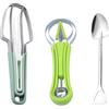 XFSRG Set Taglia Anguria Professionale Acciaio Inox Affettatore Melone Cucchiaio Scavino Frutta Attrezzo Cucina