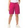 ULLA POPKEN Bermuda in Stile Cargo con Quattro Tasche e Cintura Comfort Rosa Fucsia 50 818455810-50