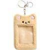 iplusmile Photocard - Supporto portachiavi con portachiavi, motivo: orso di coniglio, con portachiavi e porta carte di credito