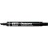 Pentel - Marcador permanente negro N6punta biselada