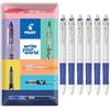 Pilot Acroball Penna a sfera retrattile bianco puro, gamma Begreen, riciclata al 79%, confezione da 6, pennino medio da 1,0 mm, ideale per scrivere, scuola, casa, revisione, ufficio, colore: blu