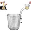 Generico Cestello Per Pasta Separati in Acciaio Inox,Scolapasta in Acciaio Inox Con Manico,Cuoci Pasta a Scomparti Con Divisori,Colino a Maglia Fine Per Pentola Calda, Per Scolare Pasta e Verdure
