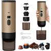 OWJHE 3 In 1 Caffettiera Portatile Macchina Da Caffè Portatile Grande/Piccole Capsule/Caffè In Polvere, 8-10 min Riscaldamento Rapido, Ricaricabile 12 V, Per Casa, Ufficio, Campeggio, Viaggi, Auto