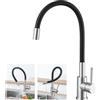 CECIPA Rubinetto Cucina Flessibile con 1 Modalità Di Getto, Miscelatore Cucina Nero, Rubinetto Lavello Cucina Nero, Rubinetti Cucina Girevole 360°, Rubinetto Lavandino Cucina-SERIE SOFETIY